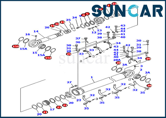 comprare 707-99-78730 versione PC750-7 PC750-6 KOMATSU di Kit Repair Kits For Overseas della guarnizione del cilindro di 7079978730 braccia online manufacture