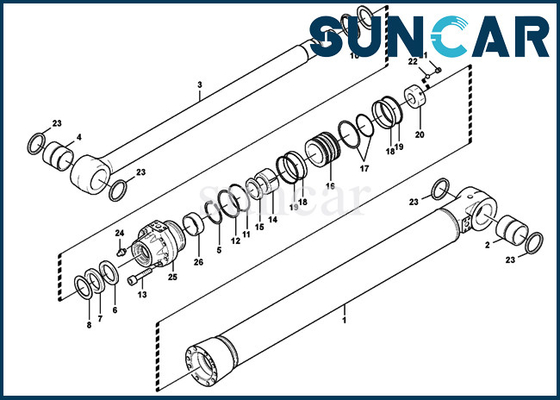 comprare Corredi della guarnizione del corredo VOE 14589336 EC700B EC700C SUNCARVO.L.VO di servizio del cilindro dell'asta VOE14589336 online manufacture