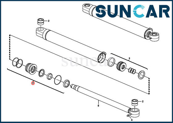 comprare Modelli EC35C SUNCARVO.L.VO di Kit Fits For Heavy Equipment di servizio del cilindro di contrappeso dell'asta di VOE15016631 VOE 15016631 online manufacture