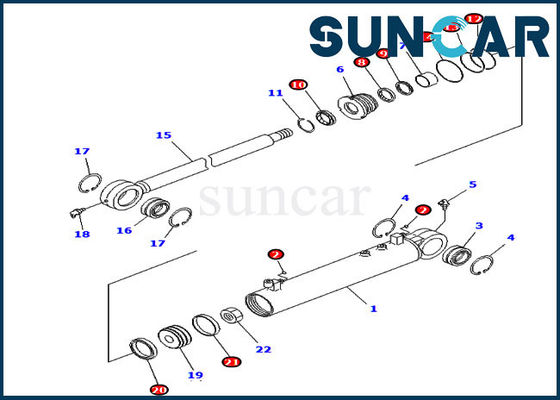 comprare 707-99-14930 corredi della sostituzione del corredo di riparazione della guarnizione del cilindro di angolo D31PX-21A KOMATSU online manufacture