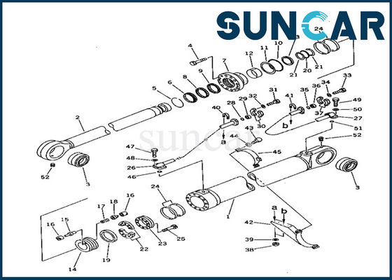 comprare 707-99-77250 servizio Kit Hydraulic Cylinder Seal Kits del cilindro del secchio per KOMATSU PC1000-1 online manufacture