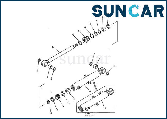 comprare 707-00-50330 corredo del corredo PC05-1 Mini Excavator Cylinder Inner Service della guarnizione del cilindro del secchio di KOMATSU online manufacture
