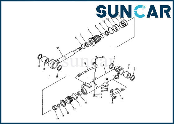 comprare 707-98-11200 corredo della guarnizione di Replacement Oil Resistance dell'escavatore di Kit Komatsu PC05-7 di servizio del cilindro dell'asta online manufacture