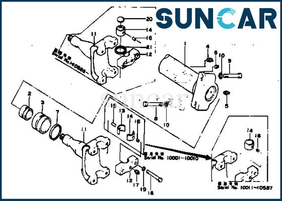 comprare 154-61-05012 corredi di riparazione del cilindro idraulico del corredo ISO9001 D80A-12 D80P-12 di sigillamento di KOMATSU online manufacture