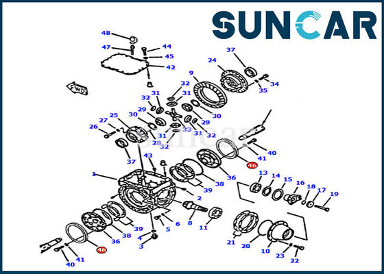 comprare 419-33-21710 guarnizione del cariC.A.Tore di Front Axle Seal Ring For WA300-3A WA320-3 KOMATSU del cambio online manufacture