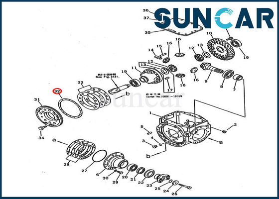 comprare 417-33-11430 guarnizione della sostituzione di KOMATSU dei cariC.A.Tori dell'anello con sigillo WA100-1 WA120-3 di riparazione del cambio online manufacture