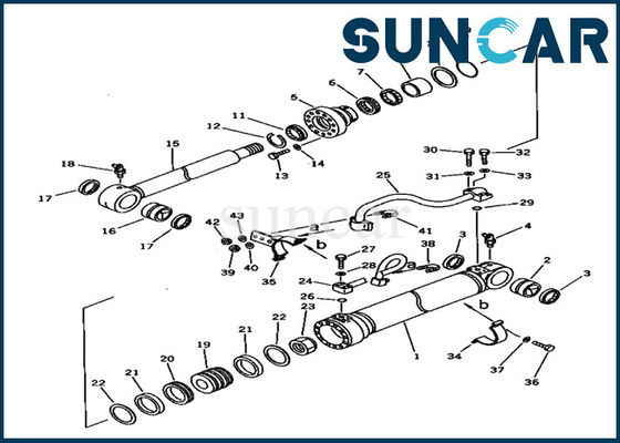 comprare Guarnizione Kit Replacement For Excavator PC150-5 del corredo 707-98-38520 di servizio del cilindro dell'asta di KOMATSU online manufacture