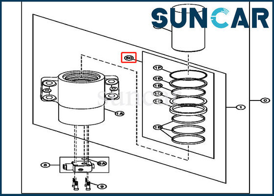 comprare Cilindro di Kit For Excavator Axle Lock della guarnizione della sostituzione del CYL dei corredi 4669897 di DEERE di 190DW 230GW online manufacture