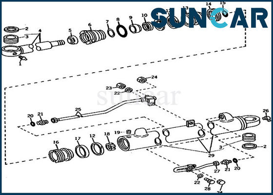 comprare Guarnizione Kit Cylinder Service Kits di riparazione dell'asta dell'escavatore 690B JOHN DEERE AR105309 online manufacture