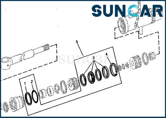 comprare Corredo di sigillatura idraulico di DEERE del corredo di riparazione della sostituzione del cilindro della folla RE15907 690B 690 online manufacture