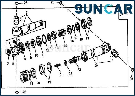 comprare Escavatore Hydraulic Repair Kits di Kit John Deere 890 della guarnizione del cilindro della folla AR88791 online manufacture