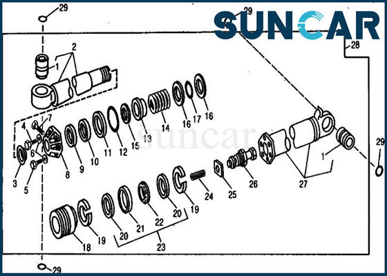 comprare Escavatore di Kit For Crowd JOHN DEERE 890 della guarnizione di riparazione del cilindro idraulico RE11568 online manufacture