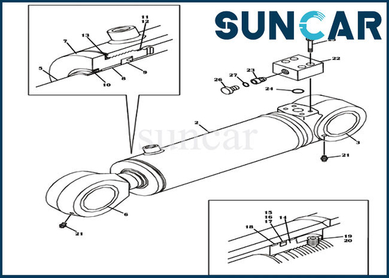 comprare LZ00621 controbilanciano il CASO di Kit For CX460 CX470B CX470C della riparazione della guarnizione del cilindro online manufacture