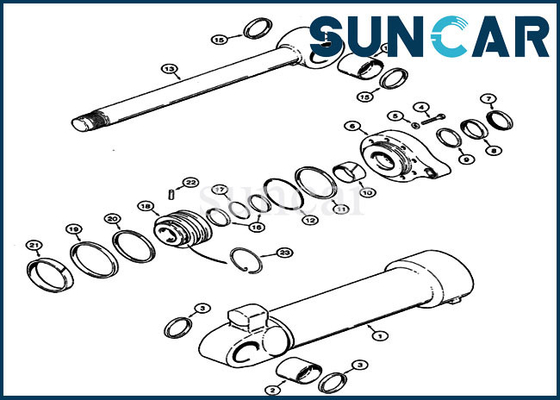 comprare Il secchio del cariC.A.Tore di resistenza all'usura G110526 che sigilla Kit Model 621 corredo di riparazione della guarnizione del cilindro di 821 caso online manufacture