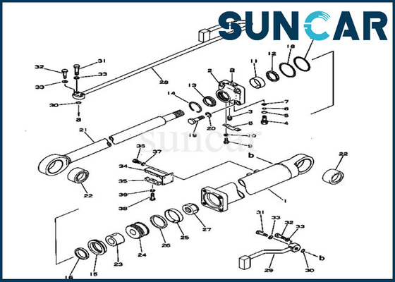 comprare 207-63-56100 escavatore Boom Cylinder Assy di Kit Parts For PC300-1 PC300LC-1 di servizio di KOMATSU online manufacture