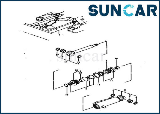 comprare Assy PC30FR-1 KOMATSU del cilindro di Kit For YM172142-72571 YM17214272571 della guarnizione di riparazione della lama online manufacture