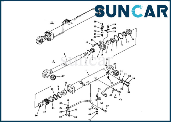 comprare Corredo 2086356100 208-63-56100 della guarnizione del cilindro dell'asta per il corredo di sigillamento del cilindro dell'asta di PC400-1 KOMATSU online manufacture