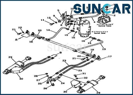 comprare Corredo di riparazione della guarnizione del cilindro di lama dei corredi 20T-63-96100 20T6396100 di servizio di PC40-3 KOMATSU online manufacture