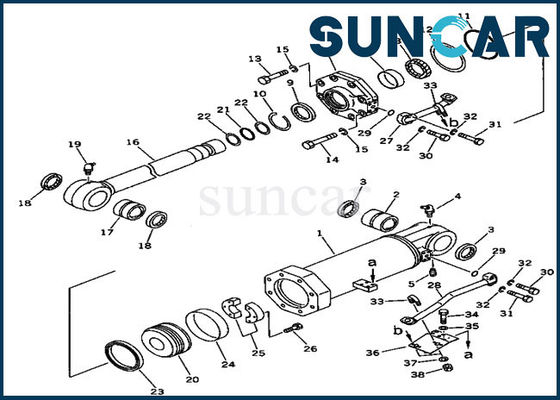 707-99-74410 i corredi della guarnizione dello scarifiC.A.Tore sollevano il bulldozer di Kit For D375A-2 KOMATSU della riparazione del cilindro