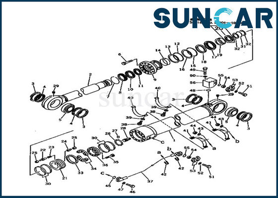 707-99-89200 corredi idraulici della guarnizione del cilindro del braccio per il modello pesante Replacement Parts di KOMATSU PC1000-1