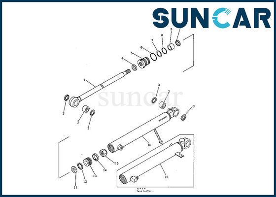 707-00-50320 macchinario dell'escavatore di Assy Seal Kit Fits PC05-1 del cilindro idraulico del braccio di KOMATSU