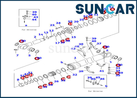 707-99-47080 escavatore Equipment Seal Kit Parts di Kit For Komatsu PC170LC-10 di servizio del cilindro del braccio