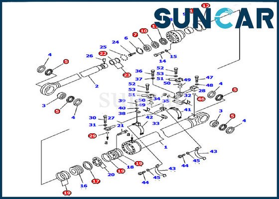 707-99-85280 cilindro del braccio che sigilla il modello dell'escavatore PC1600-1 di Kit Hydraulic Service Kit For KOMATSU