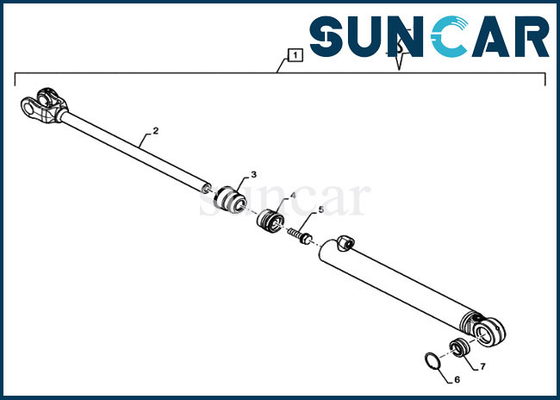 guarnizione della sostituzione del cilindro di direzione di Case Parts 8604864 del modello 521F Kit Loader Service Kit