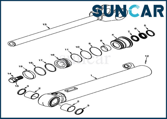 La guarnizione Kit Case Sealing Kit For del cilindro di 84244457 ascensori modella i pezzi meccanici del cariC.A.Tore di 921F 821G 821F