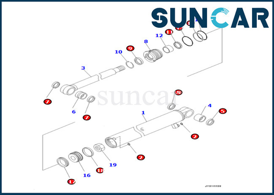 707-98-14990 guarnizione Kit Fits PC22MR-3 PCPC26MR-3 PC20MR-3 di riparazione del cilindro del braccio di KOMATSU