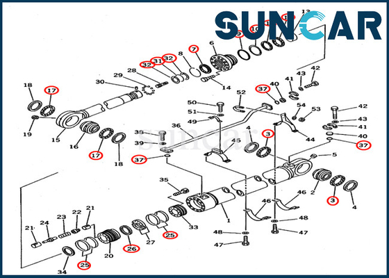 707-99-78640 una guarnizione Kit Hydraulic Cylinder Fits Equipment PC650-3 PC650-5 KOMATSU di 7079978640 riparazioni